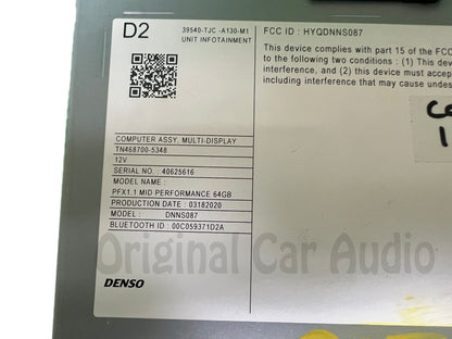 2019 - 2021 Acura RDX OEM Multi Media Info Information Head Unit Receiver Module Block ONLY