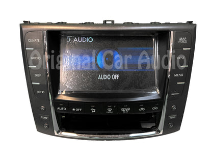 Refurbished 2009 Lexus IS350 OEM Navigation Radio AM FM Display Screen WITHOUT Clock Display