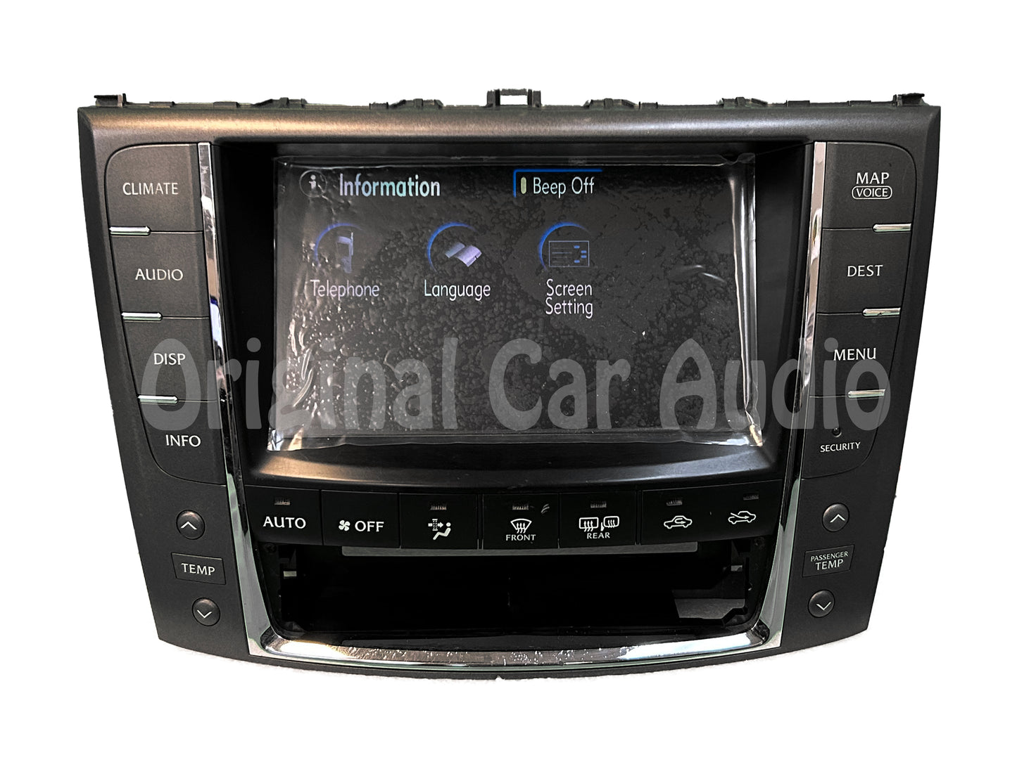 Refurbished 2009 Lexus IS350 OEM Navigation Radio AM FM Display Screen WITHOUT Clock Display