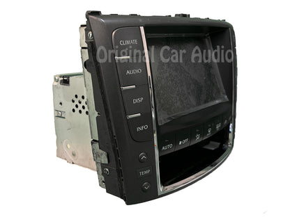 Refurbished 2009 Lexus IS350 OEM Navigation Radio AM FM Display Screen WITHOUT Clock Display
