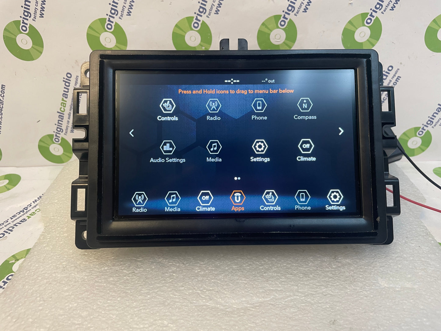 2018 - 2019 Jeep Renegade OEM AM FM XM 7" VP2 Touch Screen Radio Display