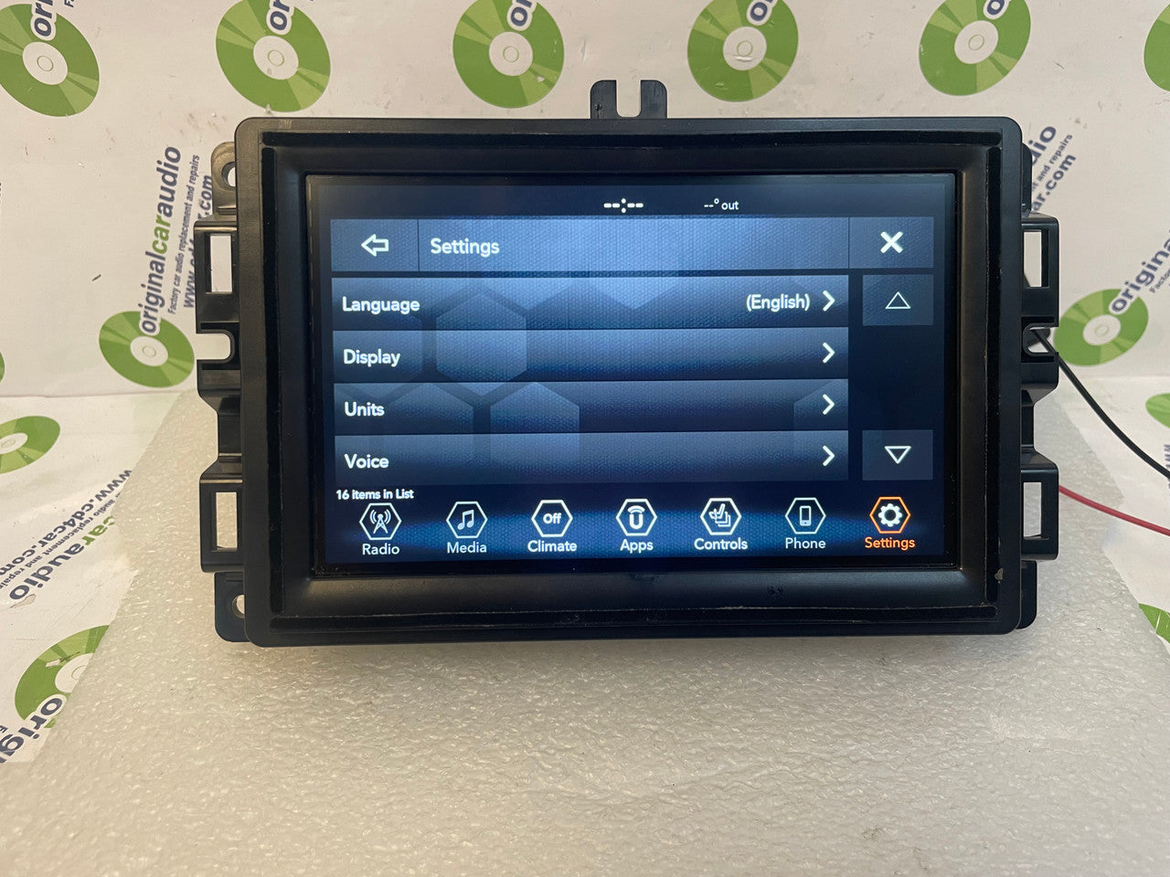 Refurbished 2018 - 2019 Jeep Renegade OEM AM FM XM 7" VP2 Touch Screen Radio Display VP2RFP