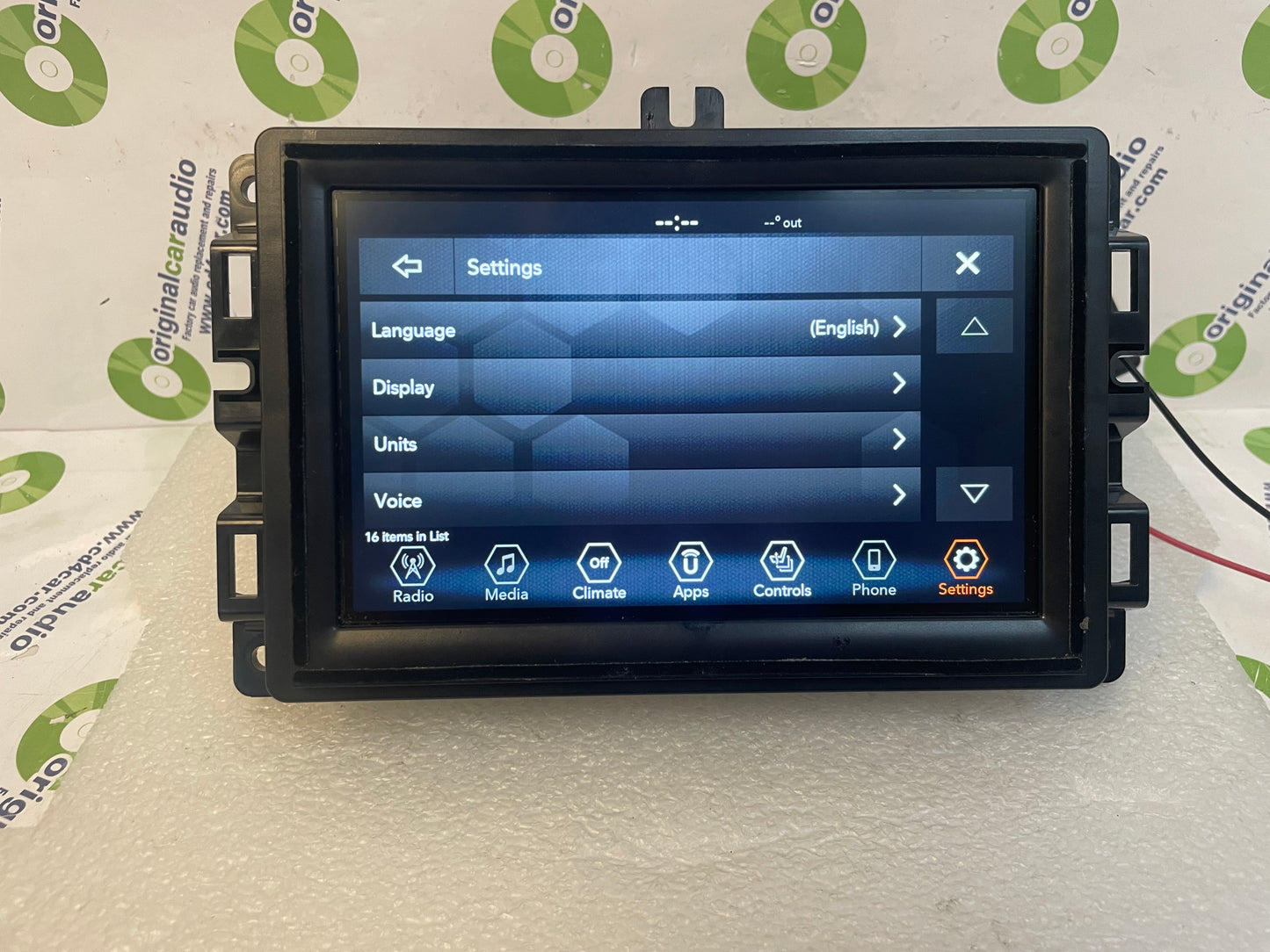 2018 - 2019 Jeep Renegade OEM AM FM XM 7" VP2 Touch Screen Radio Display