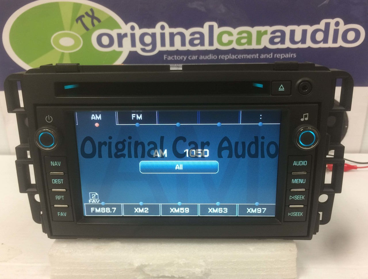 Unlocked 2007 2008 2009 Chevy GMC OEM Navigation Radio CD player Display Touch Screen Receiver 15940103, 15882767