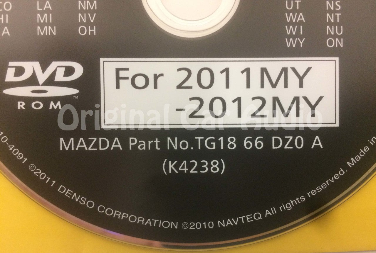 2009 2010 2011 Mazda OEM DVD Navigation System Disc A TE69 66 DZ0 A (K4238)