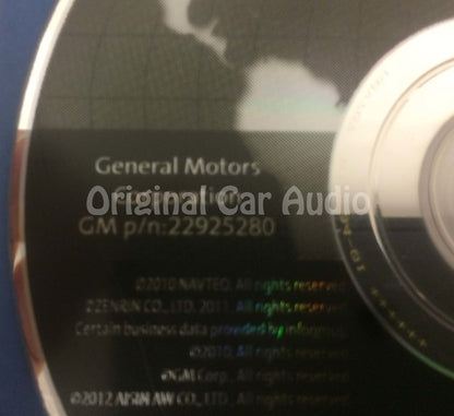 GM Satellite Navigation System GPS DVD Drive Disc 22925280 Version 10.3