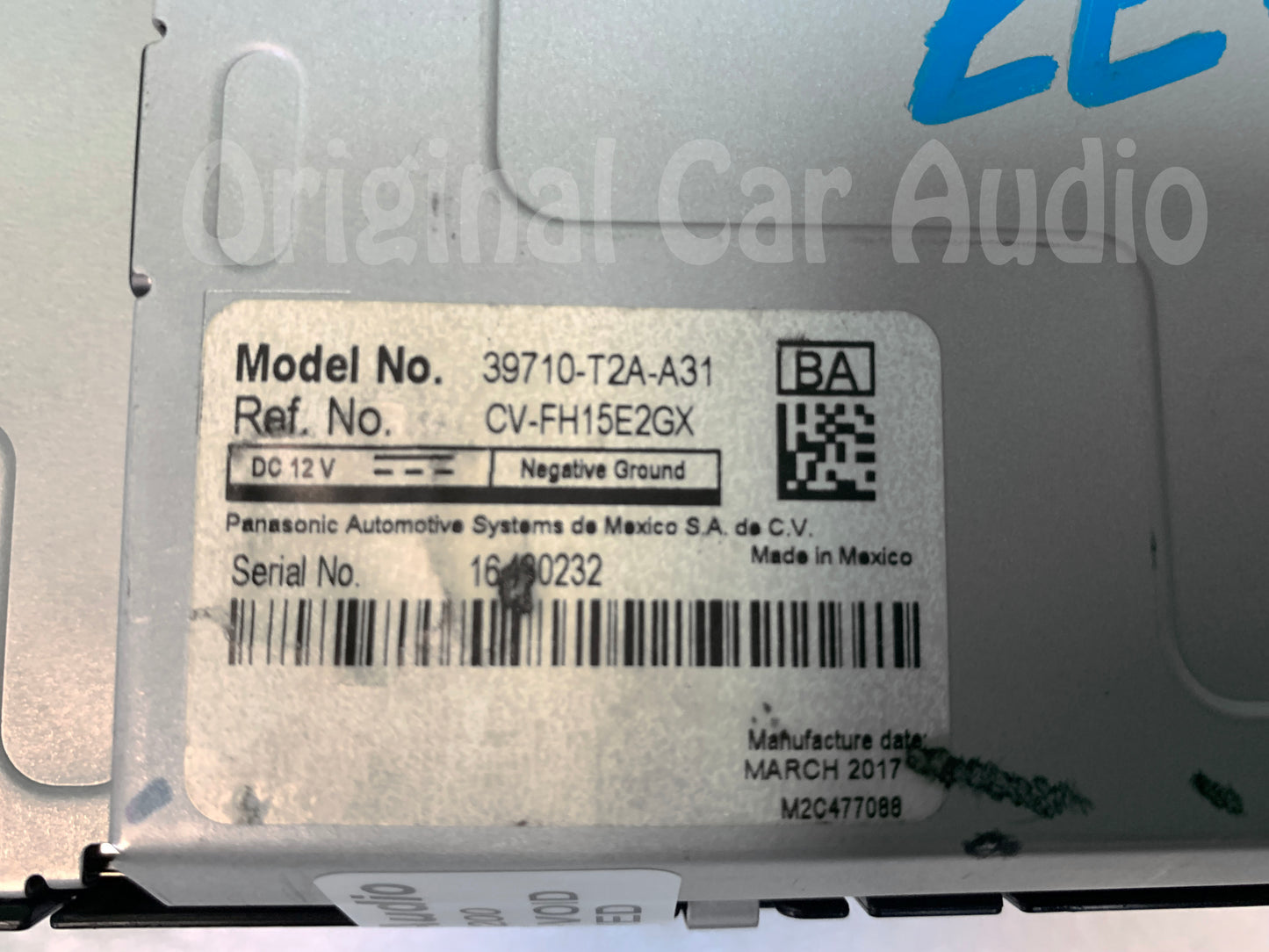 2016 - 2017 Honda Accord OEM Media Information 8" Upper Display Screen