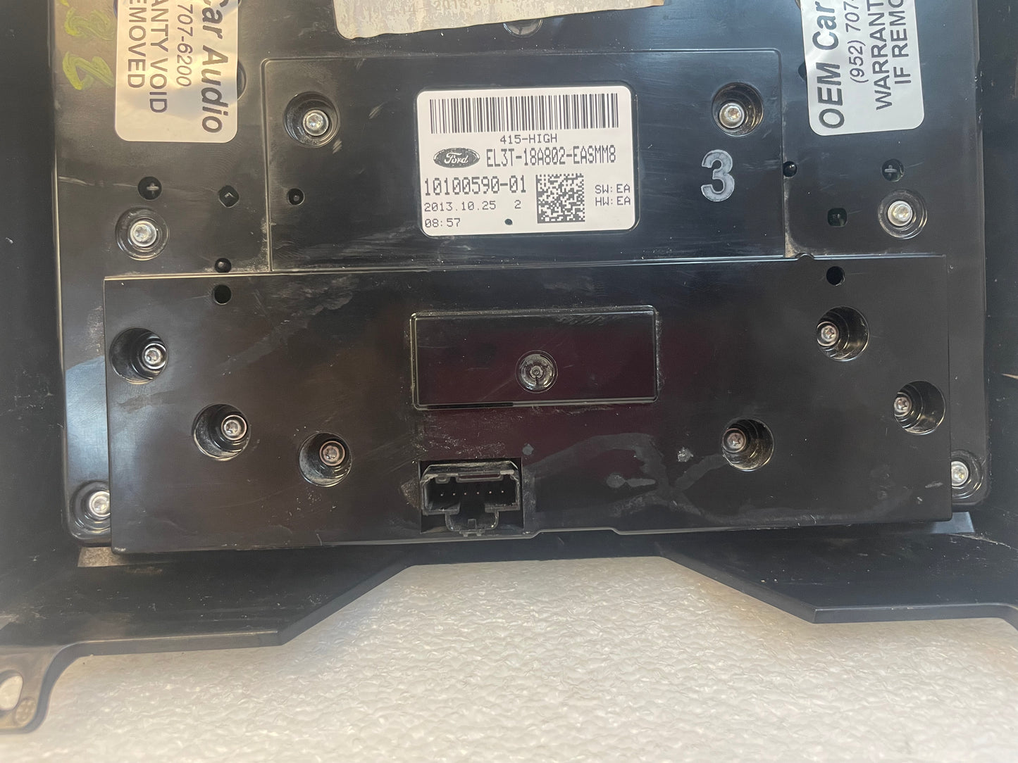 2013 - 2014 FORD RAPTOR F150 8" Touch Screen Radio Bezel Climate Control Panel FACEPLATE ONLY