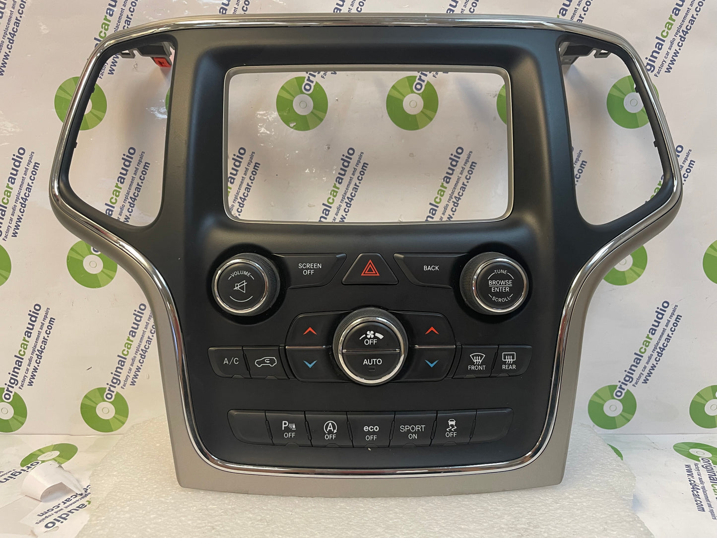 2016 - 2017 Grand Cherokee OEM Climate Control and Radio Control Panel w/ Parking Assist