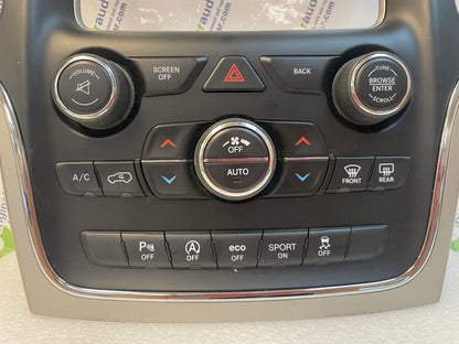 2016 - 2017 Grand Cherokee OEM Climate Control and Radio Control Panel w/ Parking Assist