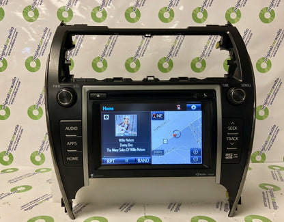 2012 2013 2014 Toyota Camry Touch Screen Navigation GPS HD Radio CD Player 100203