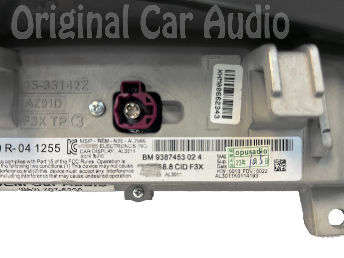 Refurbished 2016 - 2019 BMW F30 F32 F82 M3 M4 OEM Navigation Display Monitor Information Screen