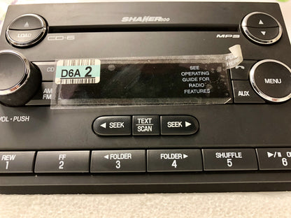 2007 2008 2009 Ford Factory Mustang OEM Shaker 500 SAT Radio 6 Disc Changer CD Player