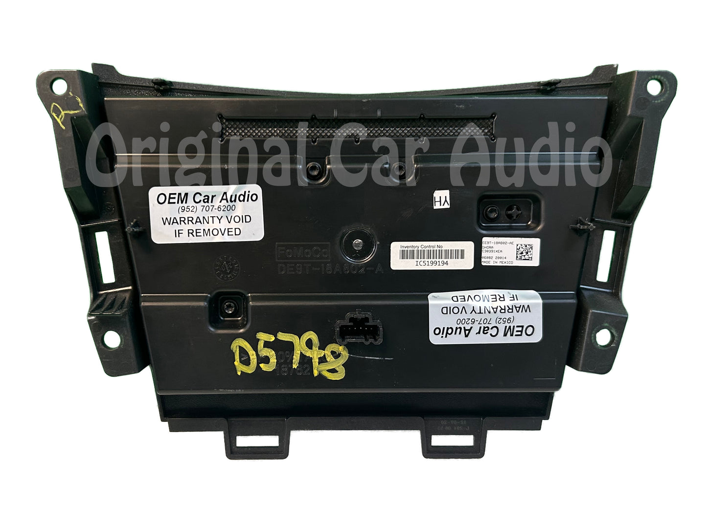 2013 - 2019 Lincoln MKT OEM Radio Dual Climate Control Panel