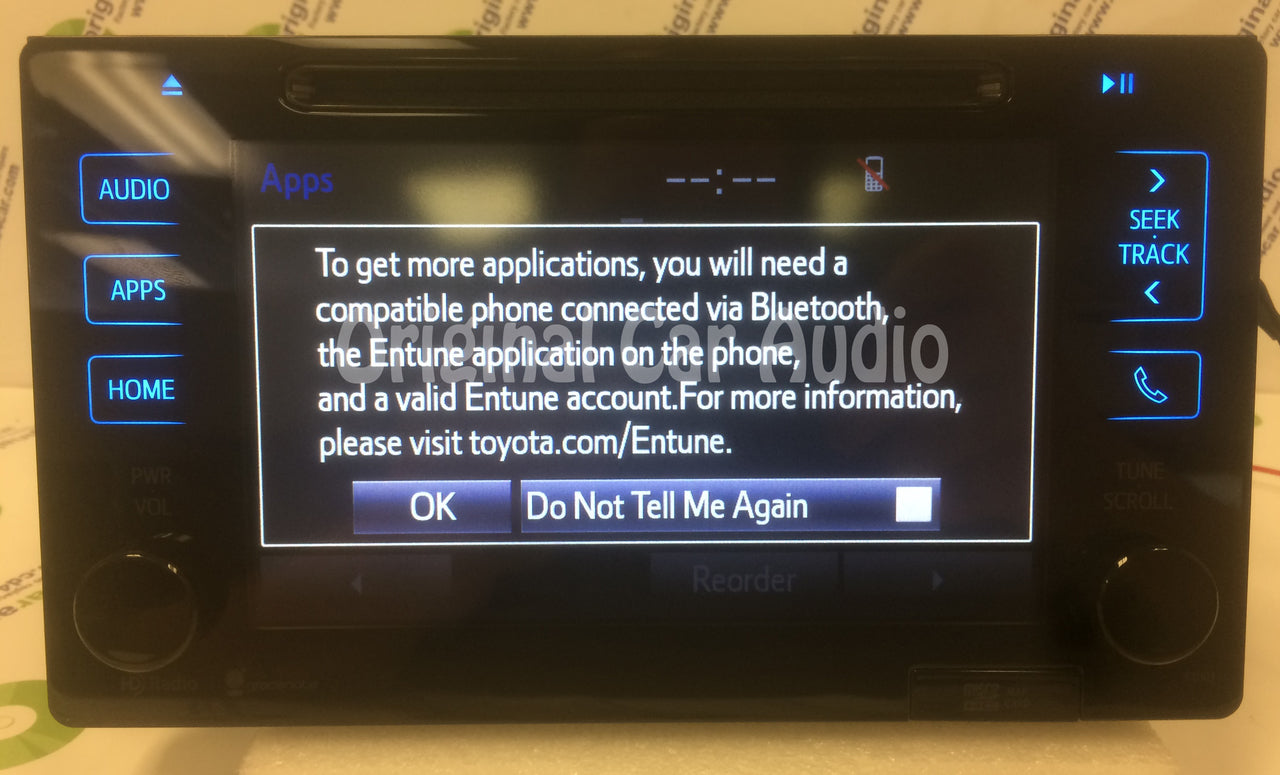 2016 16 Toyota Tacoma OEM AM FM Navigation Gracenote Non-JBL Radio Receiver