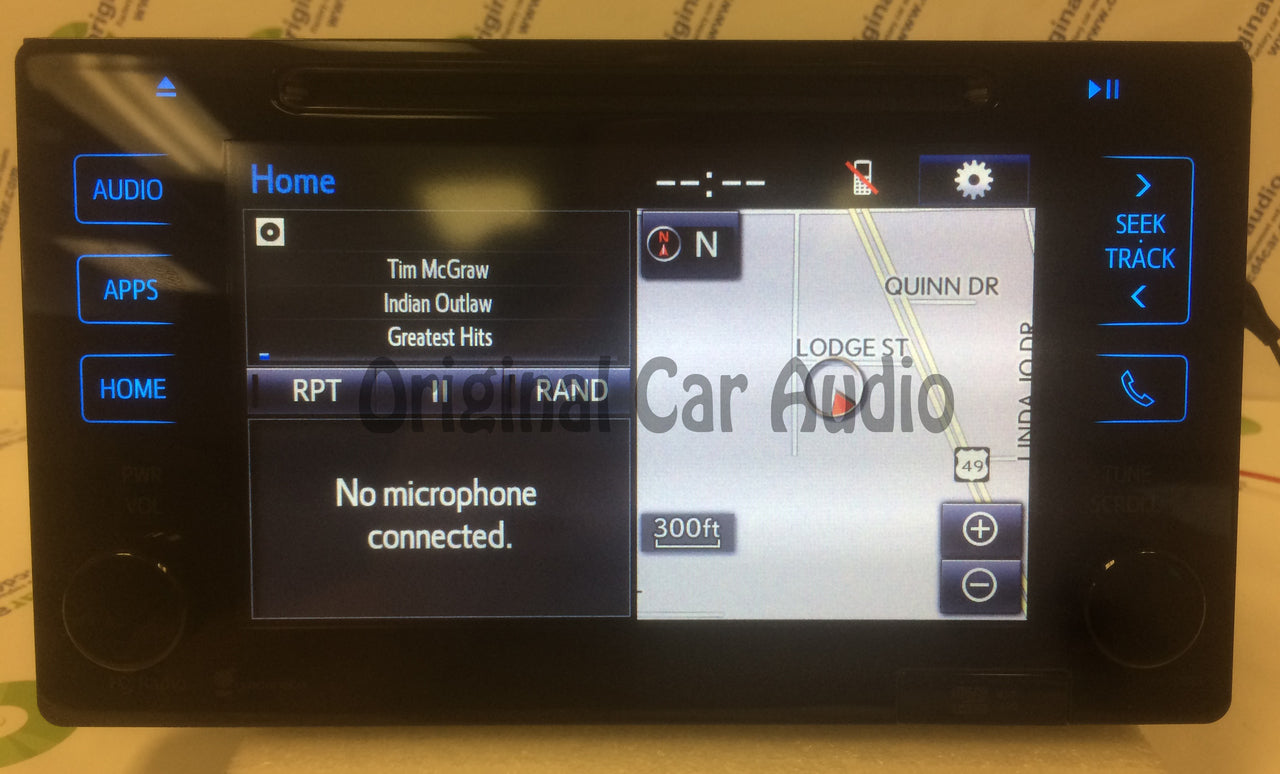 2016 16 Toyota Tacoma OEM AM FM Navigation Gracenote Non-JBL Radio Receiver