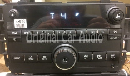 Unlocked 2007 2008 Chevy Pontiac Torrent OEM AM FM Radio CD Player Receiver U1C, 15945858, 22736966