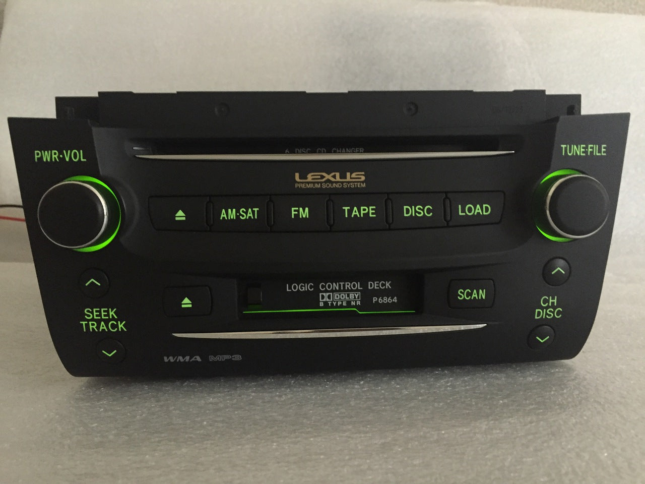 2007 Lexus GS350 GS430 OEM Navigation AM FM Radio 6 CD Player Receiver BLACK P6865, P6864, P6868