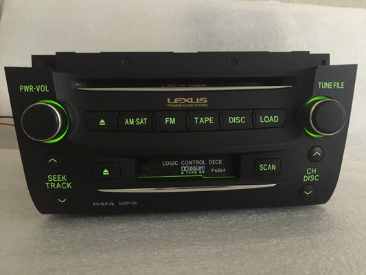2007 Lexus GS350 GS430 OEM Navigation AM FM Radio 6 CD Player Receiver BLACK P6865, P6864, P6868