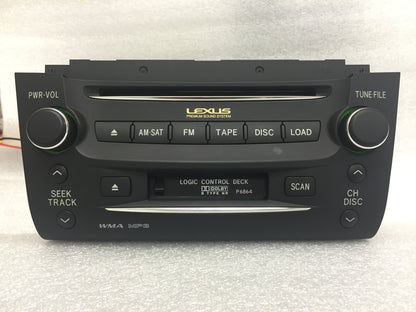 2007 Lexus GS350 GS430 OEM Navigation AM FM Radio 6 CD Player Receiver BLACK P6865, P6864, P6868