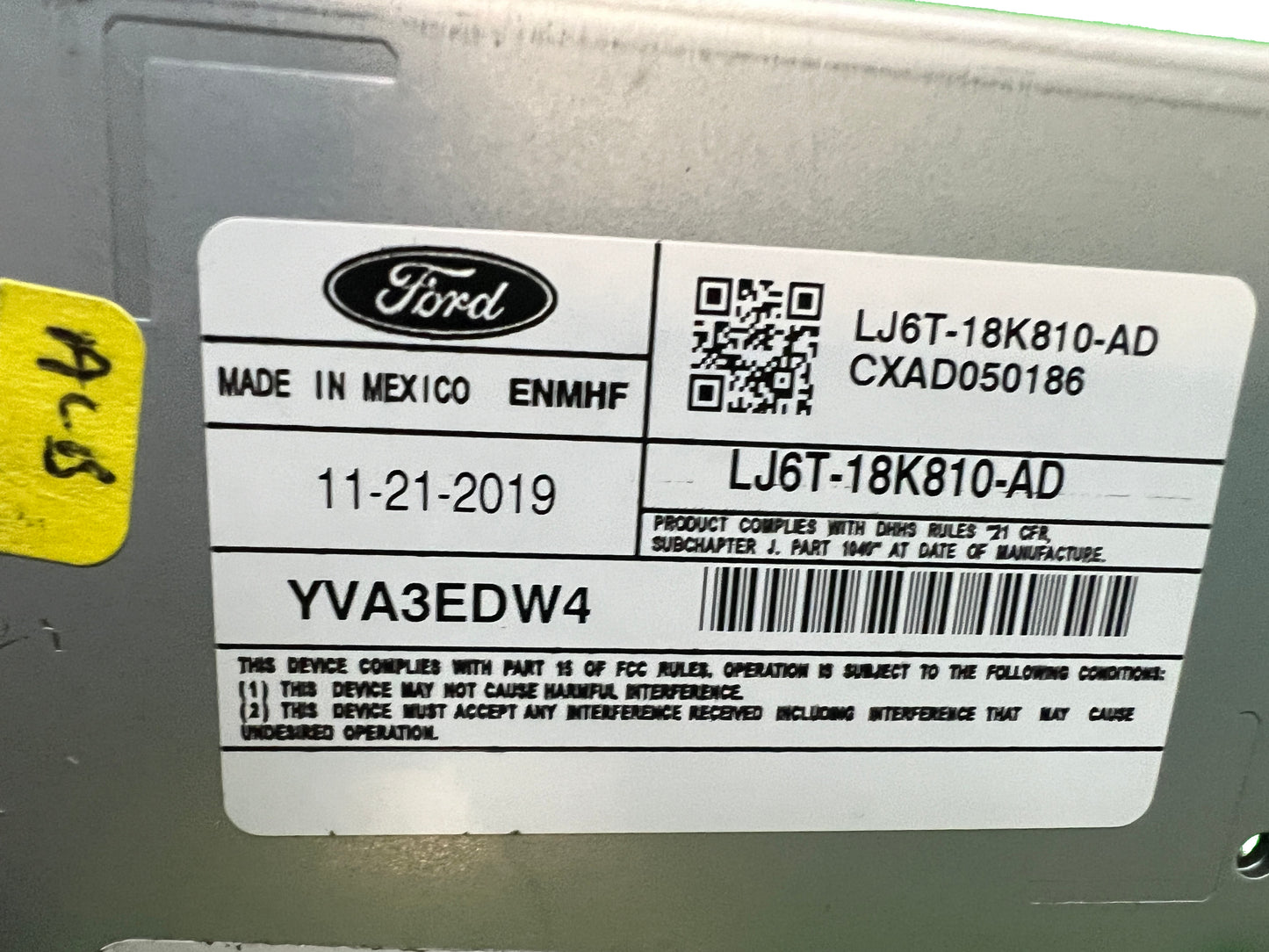 2020 - 2024 Ford Escape Bronco OEM Multi Media Audio Control Module Radio Receiver - Analog