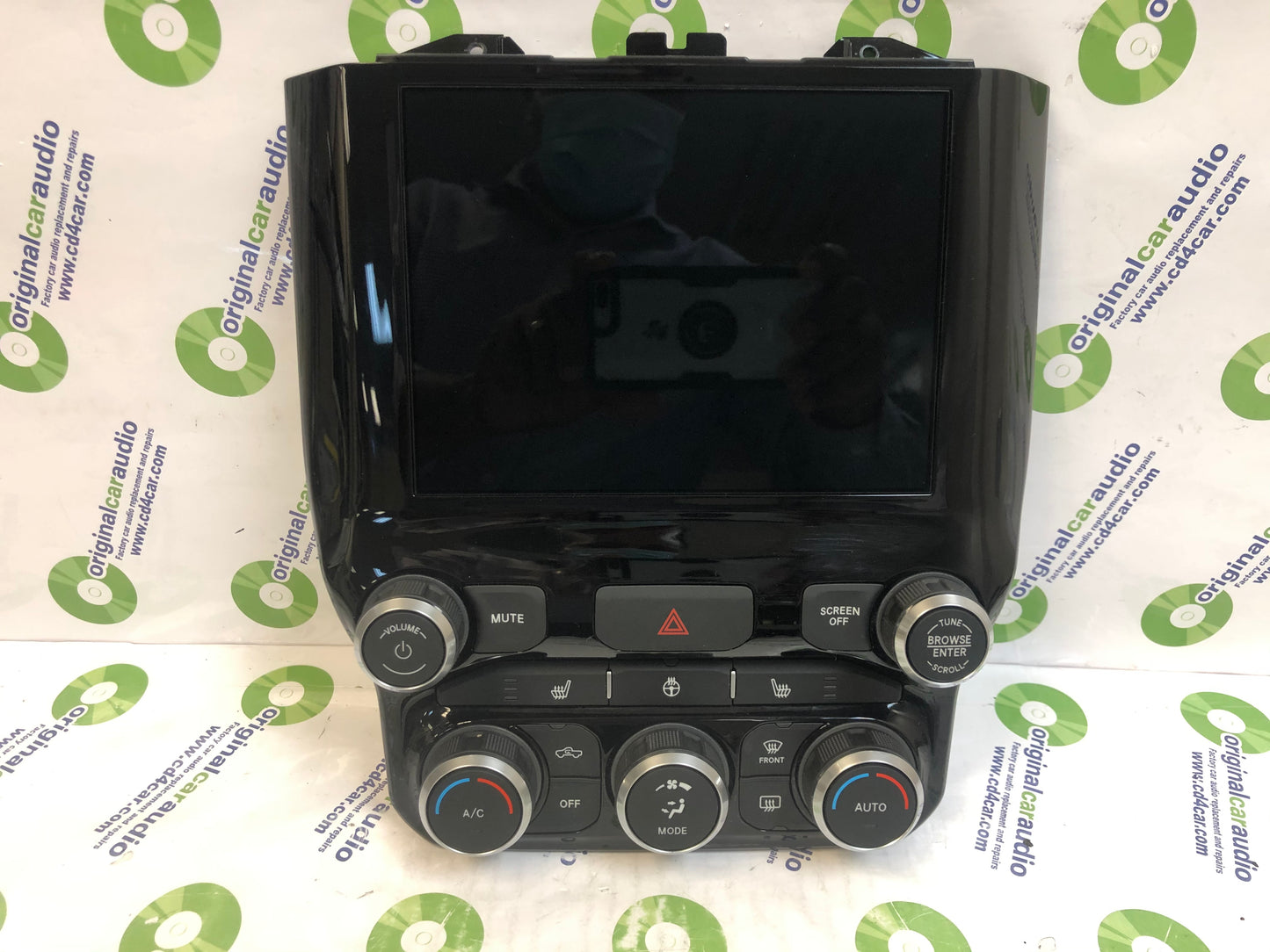 2019 - 2020 RAM DODGE OEM 8.4 Navigation Display Screen Temperature Dual Climate Control Panel Bezel