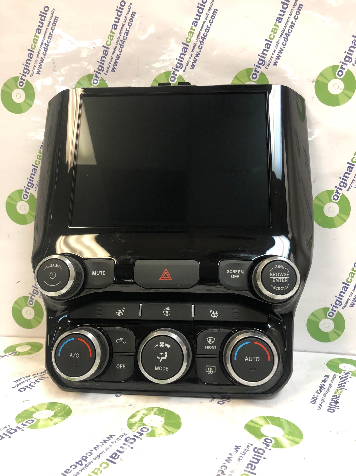 2019 - 2020 RAM DODGE OEM 8.4 Navigation Display Screen Temperature Dual Climate Control Panel Bezel