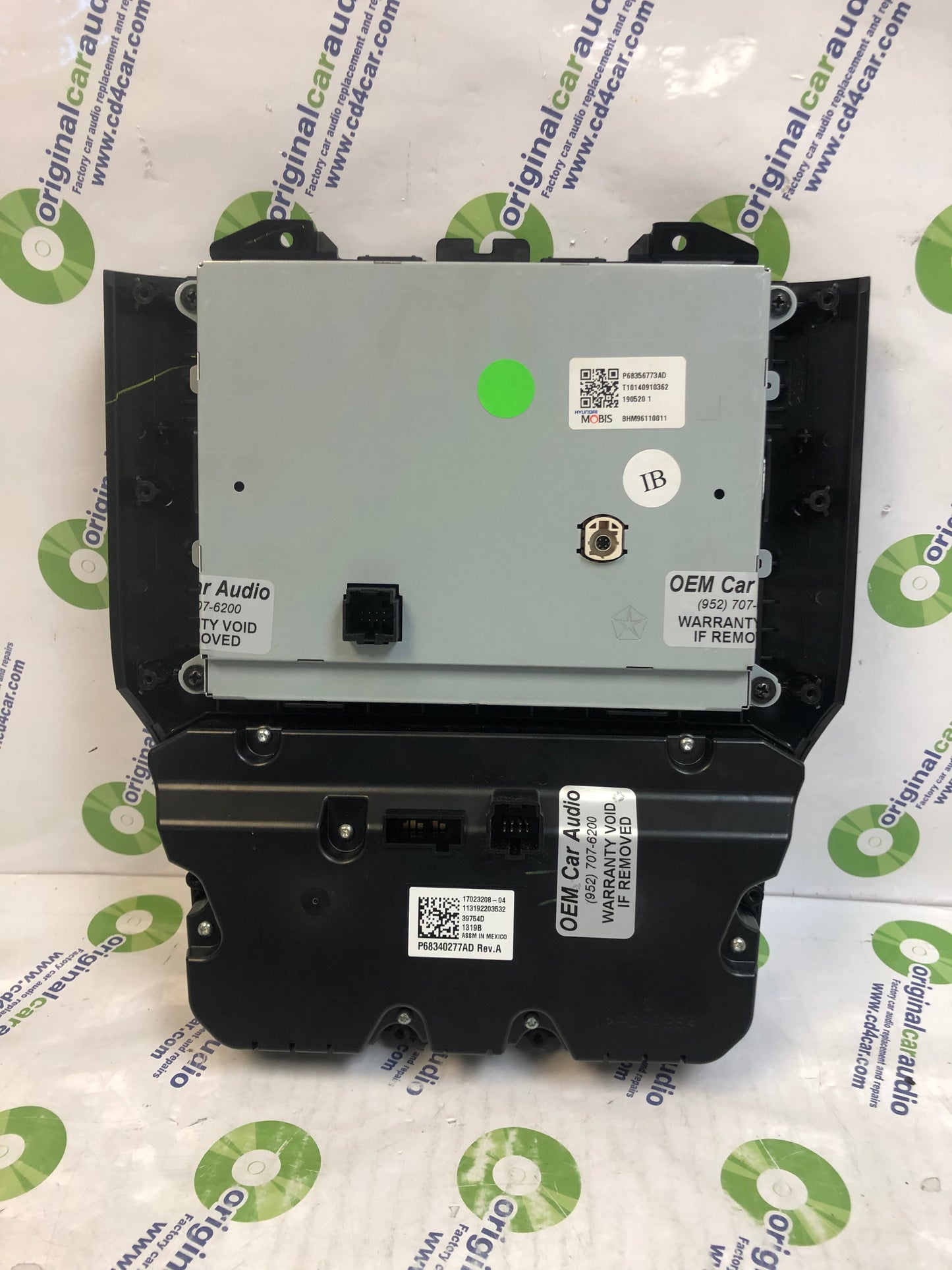 2019 - 2020 RAM DODGE OEM 8.4 Navigation Display Screen Temperature Dual Climate Control Panel Bezel
