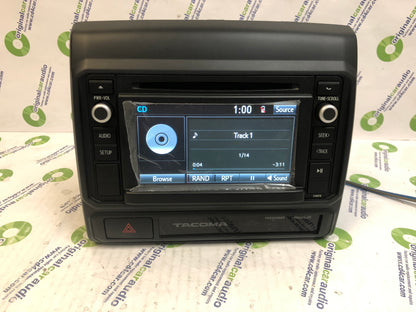 Reman 2014 - 2019 Toyota Tacoma OEM Factory AM FM Radio MP3 Bluetooth CD Player Receiver with Bezel