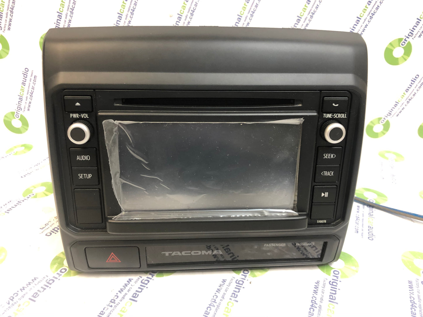 Reman 2014 - 2019 Toyota Tacoma OEM Factory AM FM Radio MP3 Bluetooth CD Player Receiver with Bezel