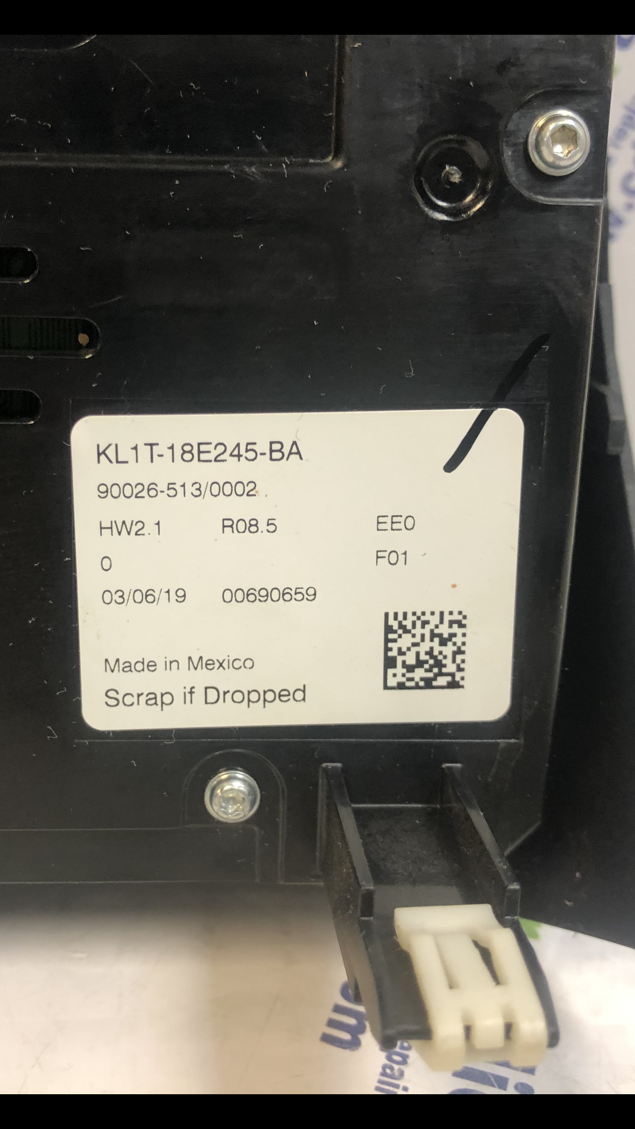 2019 Ford Expedition OEM 8' Touch Screen Display Dual Climate Heater AC Radio Control Panel Bezel