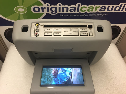 FORD Freestar MERCURY Monterey DVD Player LCD Display Screen Monitor Rear Entertainment System OEM 2004 2005 2006 2007 34N1 SILVER/GRAY