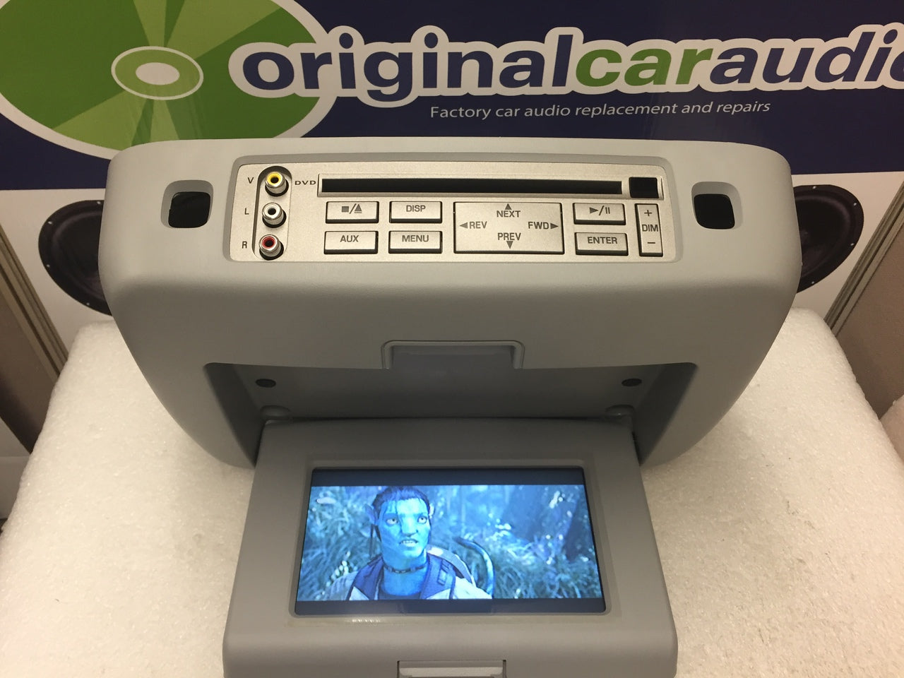 FORD Freestar MERCURY Monterey DVD Player LCD Display Screen Monitor Rear Entertainment System OEM 2004 2005 2006 2007 34N1 SILVER/GRAY