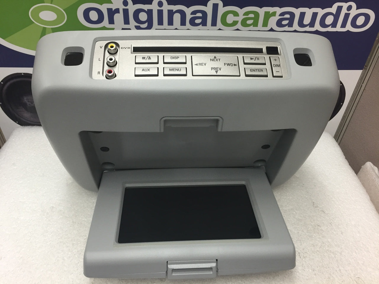 FORD Freestar MERCURY Monterey DVD Player LCD Display Screen Monitor Rear Entertainment System OEM 2004 2005 2006 2007 34N1 SILVER/GRAY