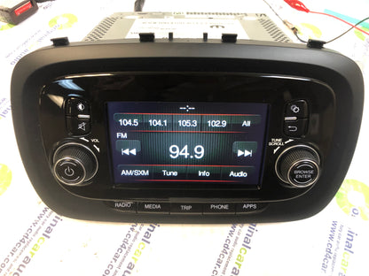 2015 - 2019 Fiat 500 OEM Information Display Screen AM FM Radio Receiver VP2