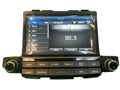 Refurbished 2016 - 2018 Hyundai Tucson OEM Infnity BlueLink Touch Screen Navigation GPS Radio Media Receiver