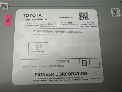 2018 - 2020 Toyota Camry OEM Entune Touch Screen Display Apple Car Play Android Auto Multi Media Bluetooth Radio Receiver