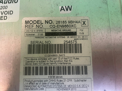 Reman 09 10 11 12 NISSAN Frontier Xterra OEM Radio XM 6 Disc Changer CD Player AUX No Face