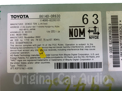 2023 - 2024 Toyota RAV4 OEM AM FM XM Touch Screen Navigation Radio Receiver Apple Carplay Android Auto