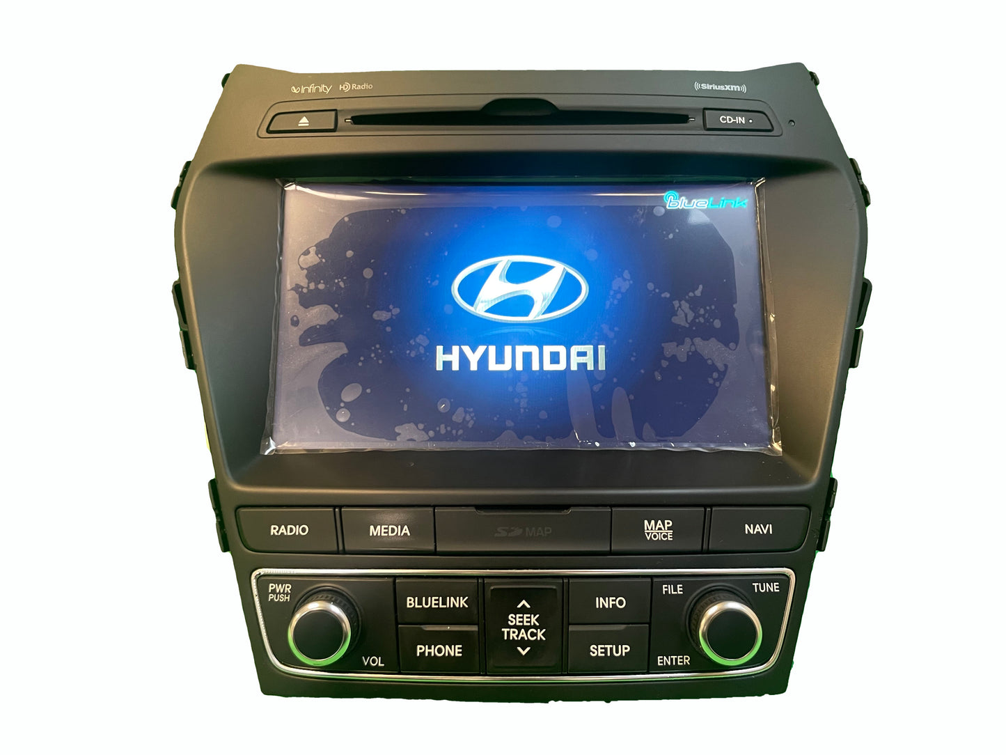 Reman 2017 - 2019 Hyundai Santa Fe OEM Navigation Bluelink HD Radio XM AM FM CD Player