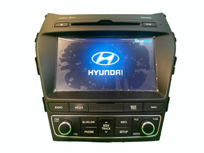 Reman 2017 - 2019 Hyundai Santa Fe OEM Navigation Bluelink HD Radio XM AM FM CD Player