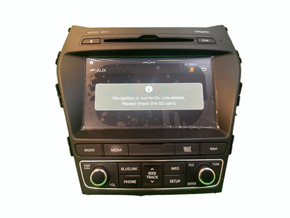 Reman 2017 - 2019 Hyundai Santa Fe OEM Navigation Bluelink HD Radio XM AM FM CD Player