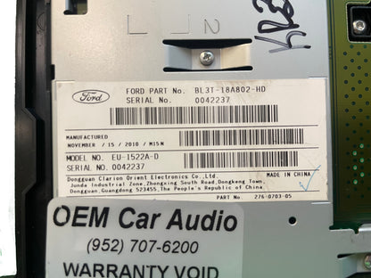2011 Ford F150 Raptor OEM 6 CD Radio Control Panel FACEPLATE GRAY