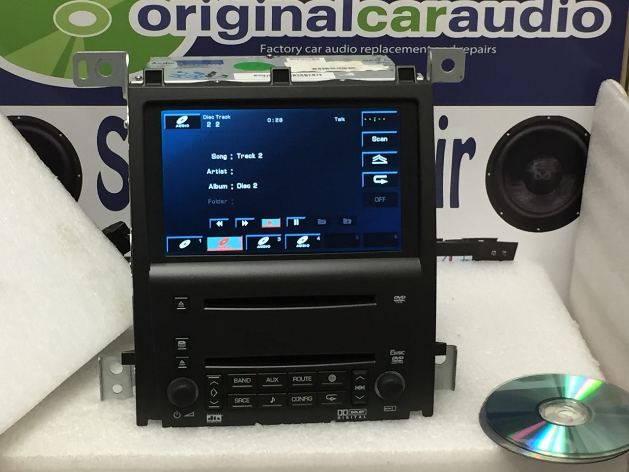 Cadillac STS DVD Navigation 6 Disc CD Player AM FM XM
