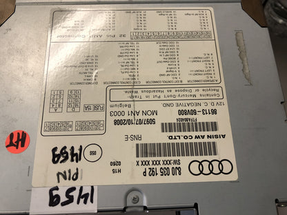 2008 2009 Audi TT Factory OEM Navigation Plus  AM FM Radio Receiver