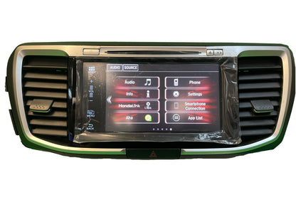 Refurbished 2016 - 2017 Honda Accord OEM Touch Screen Single CD AM FM Bluetooth Radio Media Receiver