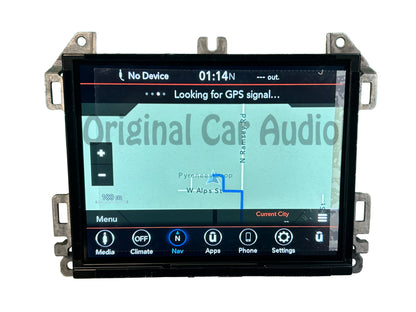 2018 - 2024 Jeep Gladiator Wrangler OEM UAQ Navigation Touch Screen Car Play Android Auto Multi Media App Radio Receiver