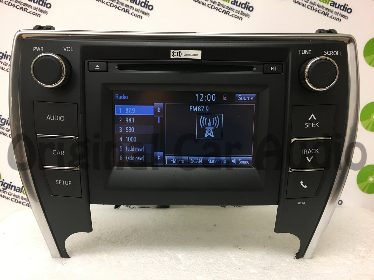 2015 - 2016 Toyota Camry OEM Touch Screen Display AM FM Radio Receiver 100366