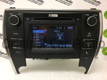Refurbished 2015 - 2016 Toyota Camry OEM Touch Screen Display AM FM Radio Receiver 100366