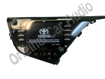 2018 - 2020 Toyota Camry OEM Navigation GPS JBL 8" Touchscreen Display Gracenote Entune AM FM HD Radio